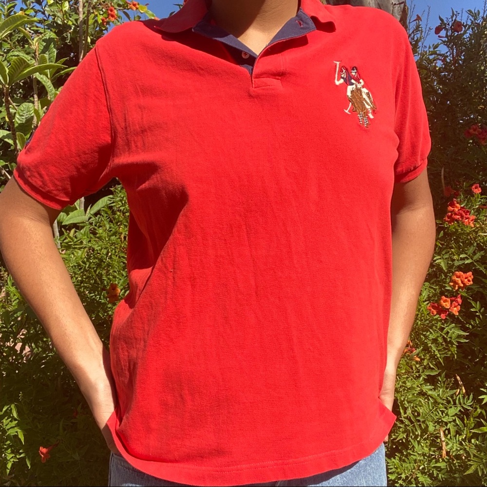 ralph lauren red polo